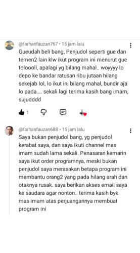 15 Testimoni 15 Testimoni